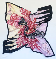 Curly Exaggeration Satin Silk Scarf