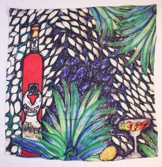 Tequila Agave Satin Silk Scarf