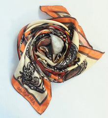 Intricately Game Satin Silk Scarf