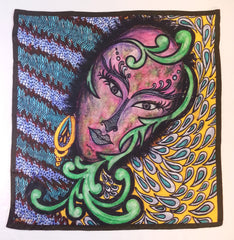 Indonesian Satin Silk Scarf