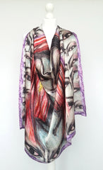 Bliss Indian Lady Satin Silk Scarf