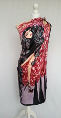 Curly Exaggeration Satin Silk Scarf